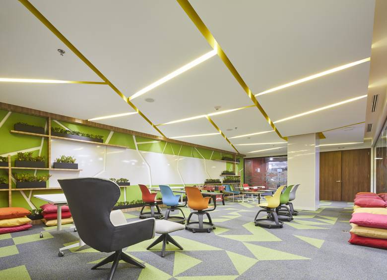 Las oficinas Dow Colombia en Bogotá diseñadas por Arquint en proceso de certificación Well. FOTO Cortesía