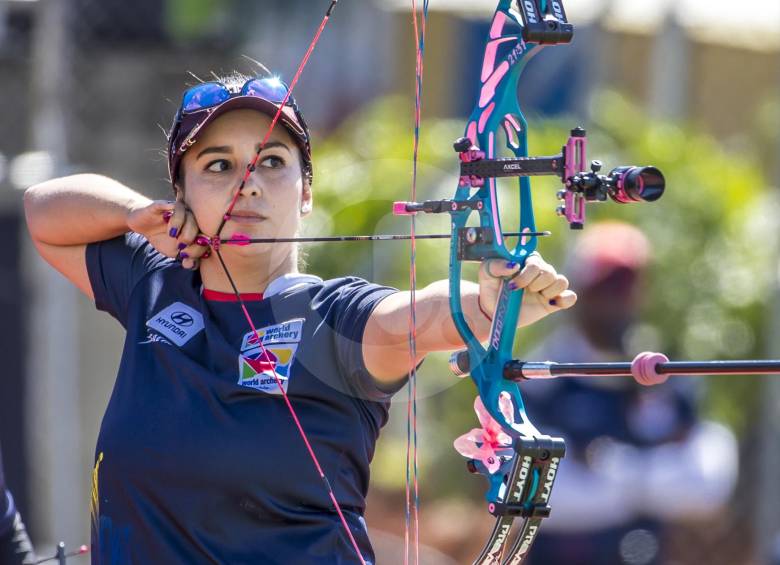 Los especialistas en compuesto pusieron a vibrar al país en el Panamericano: Sara López, en individual, y Sebastián Arenas, Daniel Muñoz, Andrés Cardona, en equipos, los triunfadores ayer. FOTOs JUAN ANTONIO SÁNCHEZ