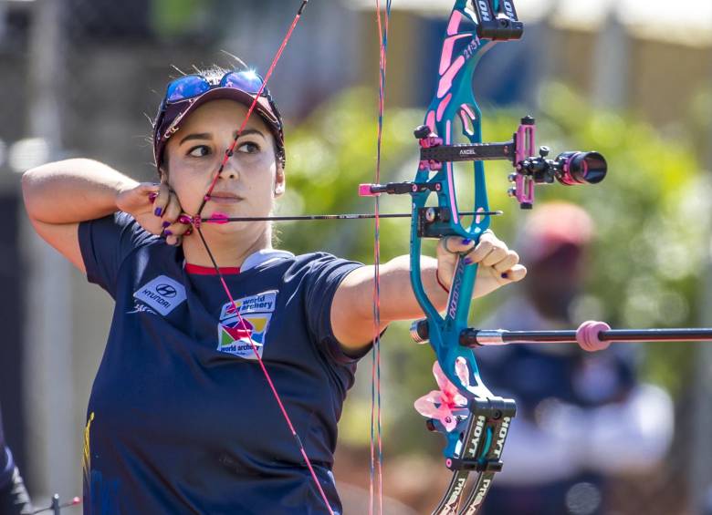 Los especialistas en compuesto pusieron a vibrar al país en el Panamericano: Sara López, en individual, y Sebastián Arenas, Daniel Muñoz, Andrés Cardona, en equipos, los triunfadores ayer. FOTOs JUAN ANTONIO SÁNCHEZ