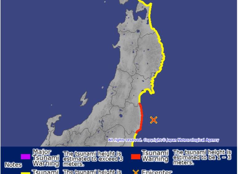 Alerta de tsunami en Japón tras un fuerte terremoto de 7.3