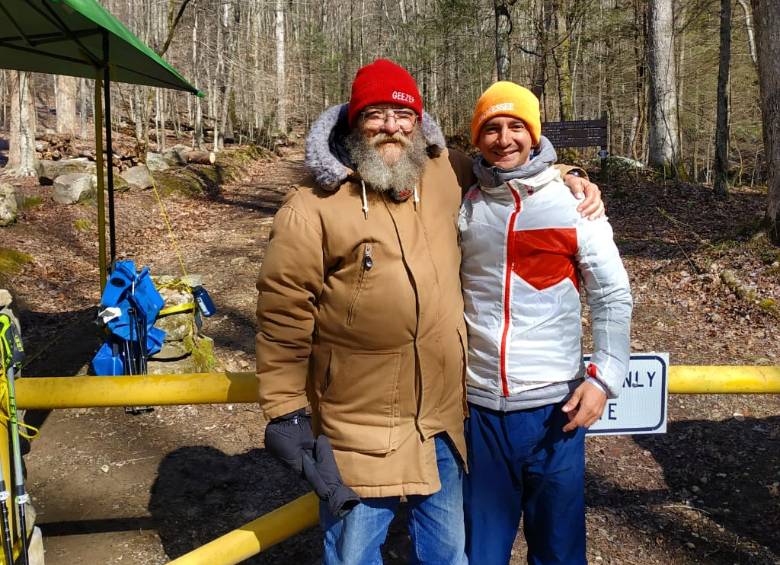 Santiago Pinto y Lazarus Lake, el hombre que creó la Barkley Marathons, fascinante y cruel a la vez. Nadie la terminó este año.