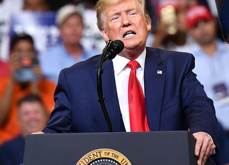 Trump lanzó su candidatura en el Estado de Florida. FOTO:Reuters