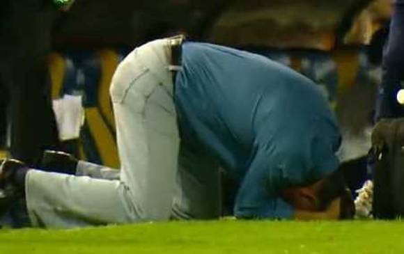 El entrenador no pidió la suspensión del encuentro. FOTO CORTESÍA. 