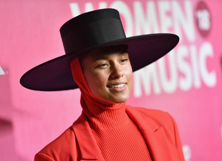 La cantante estadounidense Alicia Keys asistió al evento anual de los Billboard, Women in music, realizado en diciembre de 2018. Foto: AFP