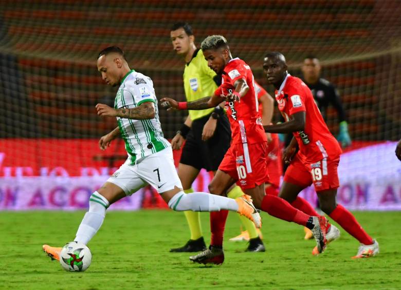Nacional perdió en el Atanasio 0-3 con América y quedó eliminado de la Liga Betplay. FOTO CORTESÍA DIMAYOR