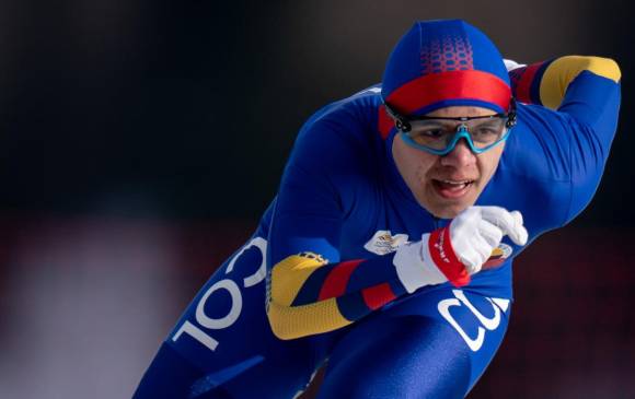Diego Amaya, con 16 años, había logrado el cuarto lugar en el debut de los Olímpicos en los 500 metros. FOTO cortesía ois
