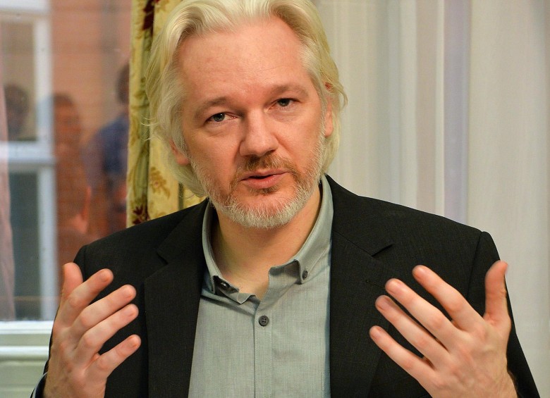 Fotografía de Julian Assange tomada en agosto de 2014. FOTO AFP