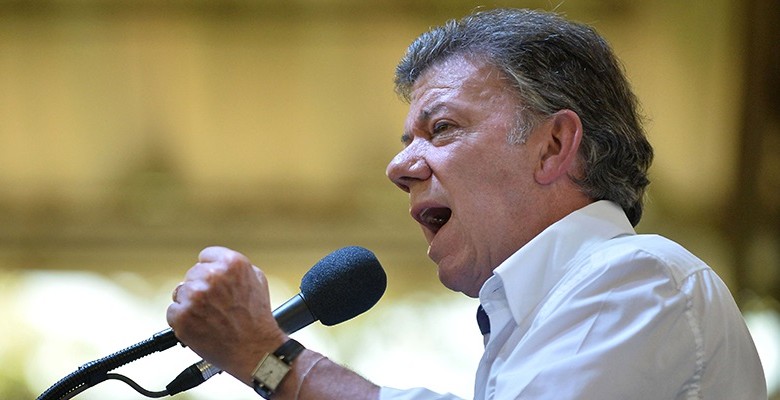 El presidente de la República, Juan Manuel Santos, se refirió al malestar de miles de colombianos a quienes se les anuló la inscripción de la cédula. FOTO COLPRENSA