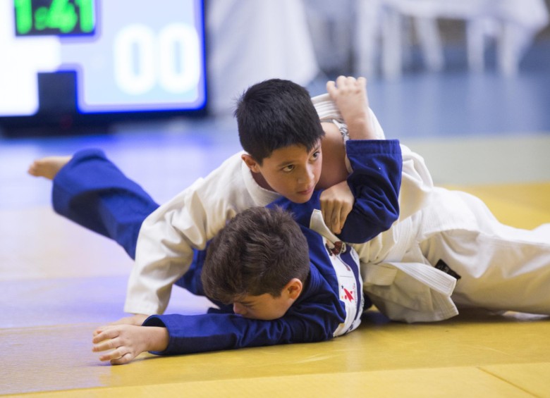 Judo entró fuerte al Festival ante la amplia participación de niños. Es la sangre nueva de este deporte FOTO edwin bustamante 