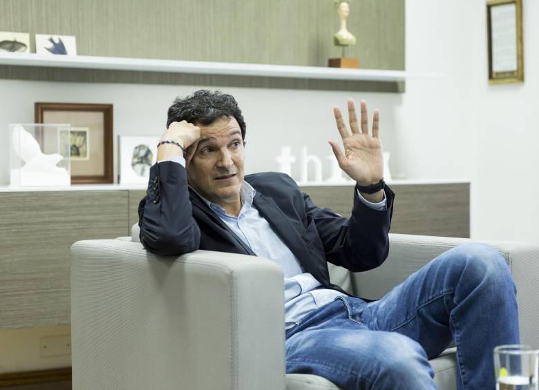 Juan Esteban Calle, presidente de Cementos Argos. La compañía aclaró que por ahora no hay “hechos que deban ser revelados” ante una posible fusión con Summit Materials. FOTO CAMILO SUÁREZ