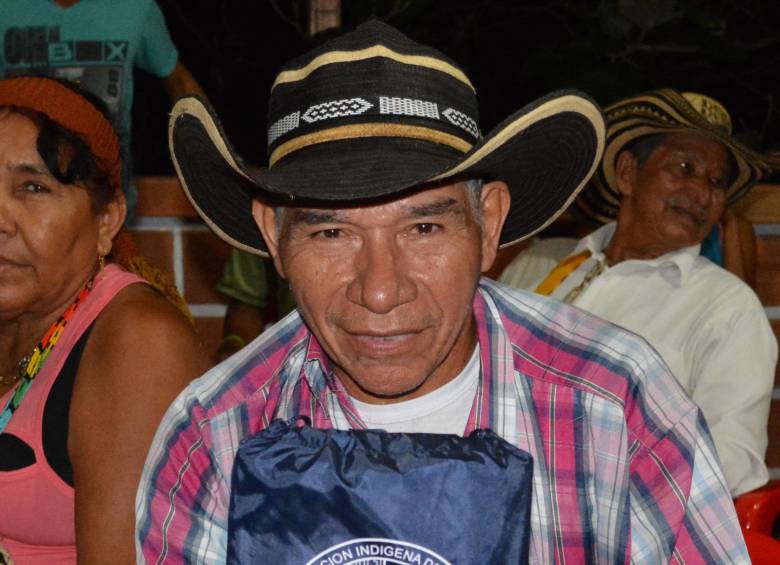 La Organización Indígena de Antioquia confirmó este jueves que Adalberto Antonio Espitia Espitia, cacique local de la comunidad indígena de San Antonio del Boroco. FOTO CORTESÍA