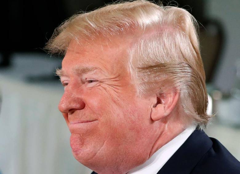 Donald Trump indicó que no dudará en cerrar le mercado de su país a quienes les impongan aranceles. FOTO: Reuters