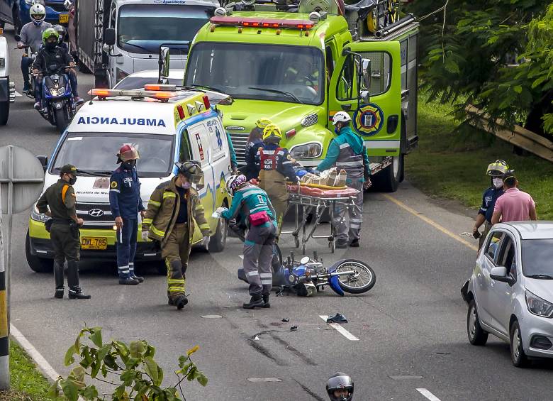 Los lesionados en accidentes también representan una cifra a la baja. De acuerdo con el Observatorio en estos ocho mesen van 8.762 frente a los 22.107 de 2019. FOTO Juan Antonio Sánchez