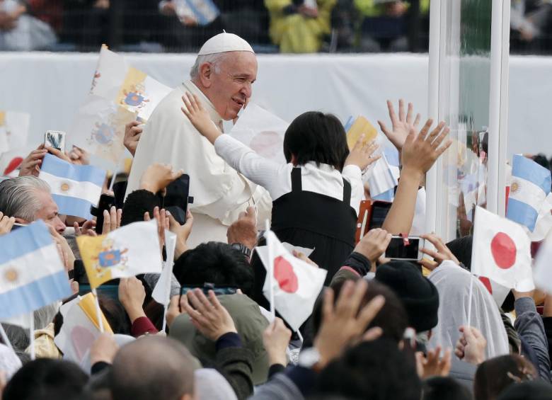 Visita del papa a Fukushima y Nagasaki. FOTO EFE