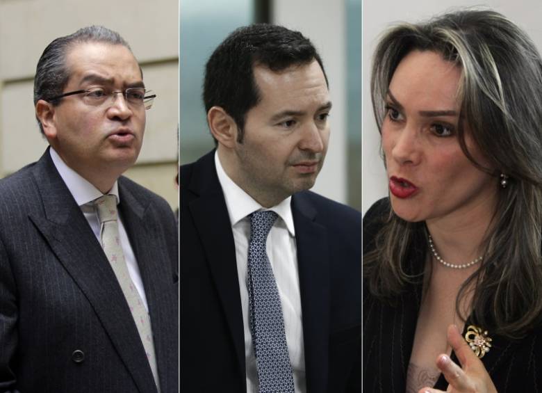 Fernando Carrillo, Jorge Perdomo y María Mercedes López. FOTOS COLPRENSA