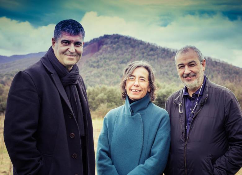  Los arquitectos españoles Rafael Aranda, Carme Pigem y Ramon Vilalta. FOTO: EFE, Javier Lorenzo Domínguez. Cortesía Premio Pritzker 2017