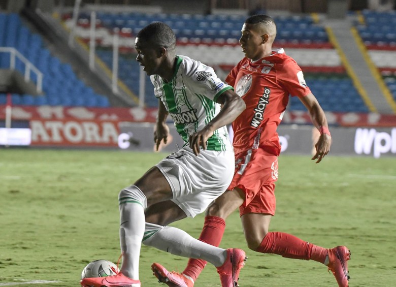 Con dos goles de Jéfferson Duque, Nacional derrotó 2-1 de visitante al América. Ambos se han enfrentado en 264 oportunidades, donde Nacional ha festejado 94 veces, América 92 y 78 juegos restantes terminaron en empate. Foto: Dimayor