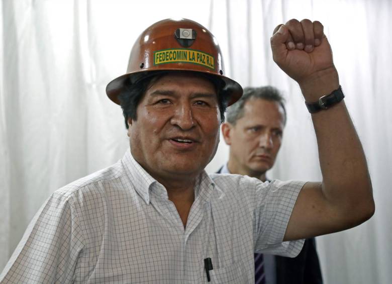 Evo Morales dio una rueda de prensa en Argentina este 29 de diciembre. FOTO AFP