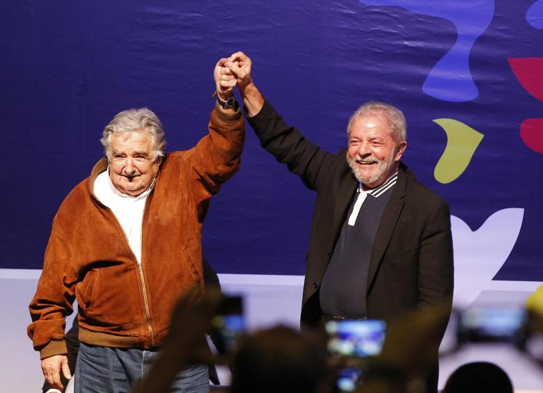 Los expresidentes Luiz Inácio Lula da Silva, de Brasil, y José Mujica, de Uruguay, encabezaron la apertura de la Conferencia Latinoamericana y Caribeña de Ciencias Sociales. FOTO jaime pérez