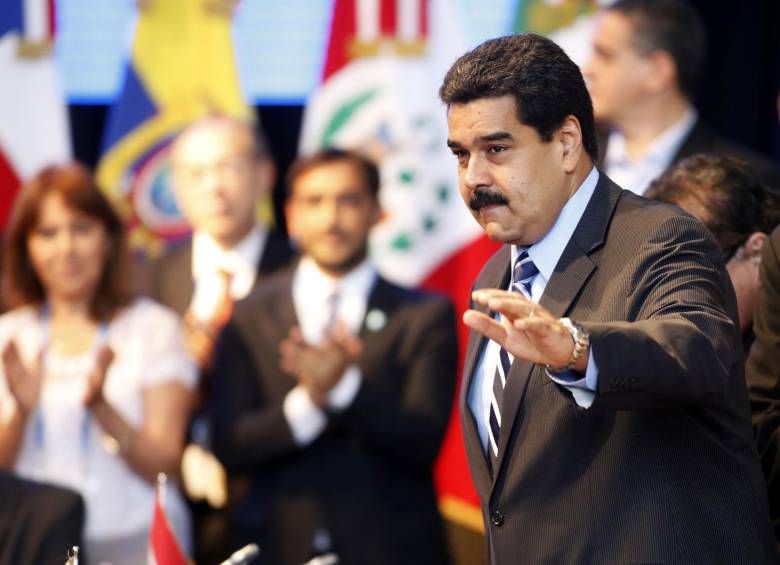 Maduro sigue a su fallecido antecesor, Hugo Chávez, en retar en sus discursos a E.U. FOTO reuters