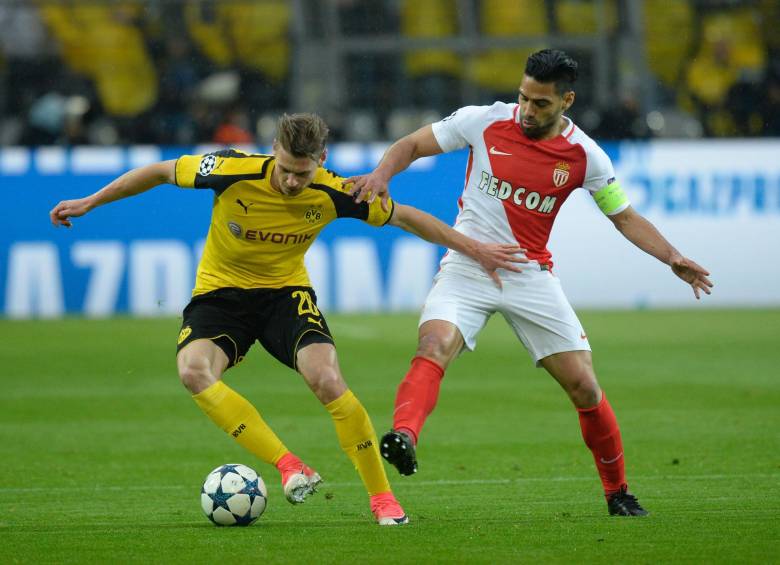 Falcao no pudo marcar contra el Borussia Dortmund. FOTO AFP
