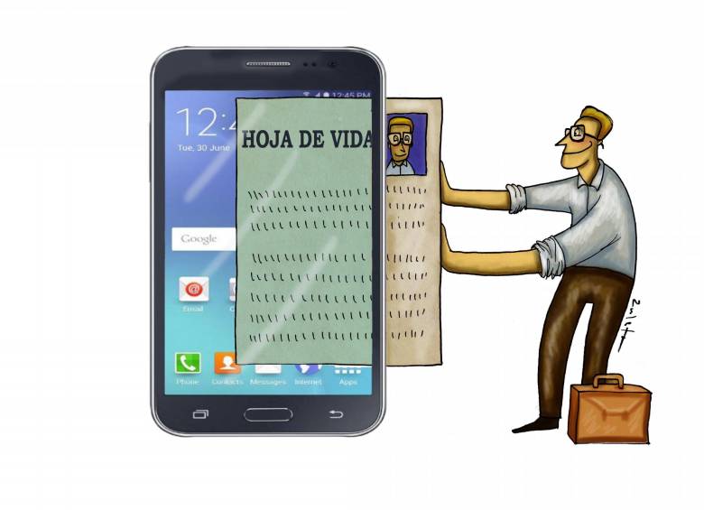 Cerca del 80 % de las búsquedas de empleo en Colombia se hacen mediante plataformas digitales. FOTO AFP