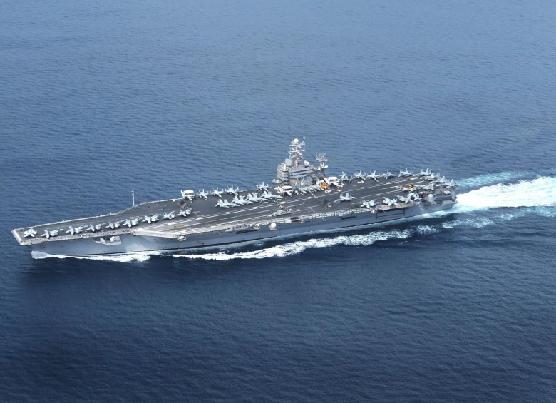 Portaaviones USS Abraham Lincoln de Estados Unidos. Foto: EFE