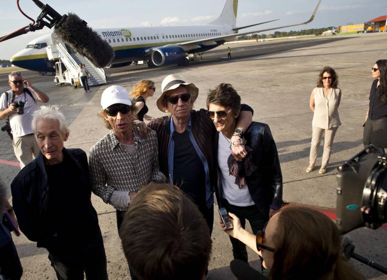 Los Rolling Stones están listos para hacer historia el viernes con un concierto multitudinario en Cuba. FOTO AP