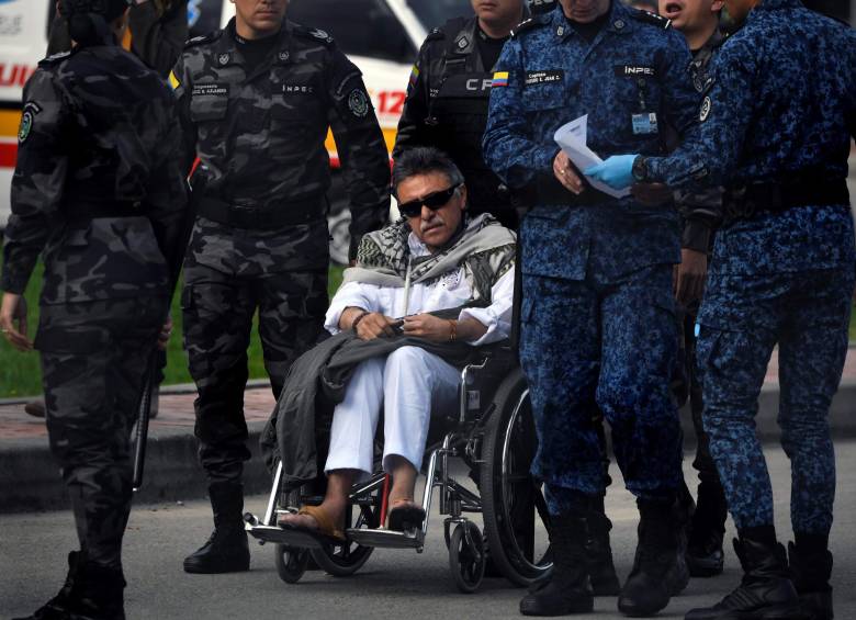 Jesús Santrich el día de su liberación y pronta captura. FOTO AFP