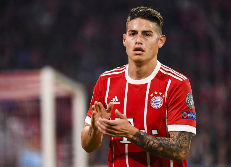 El colombiano James Rodríguez brilló con el Bayern de Múnich. FOTO EFE