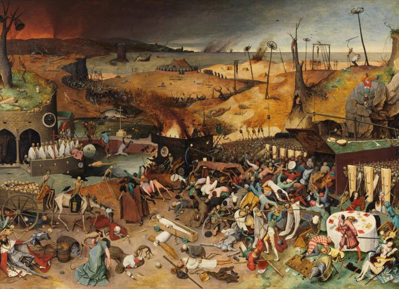 El Triunfo de la Muerte, Pieter Brueghel el Viejo (1562). Esta obra de arte se encuentra exhibida en el Museo del Prado en Madrid. FOTO creative commons
