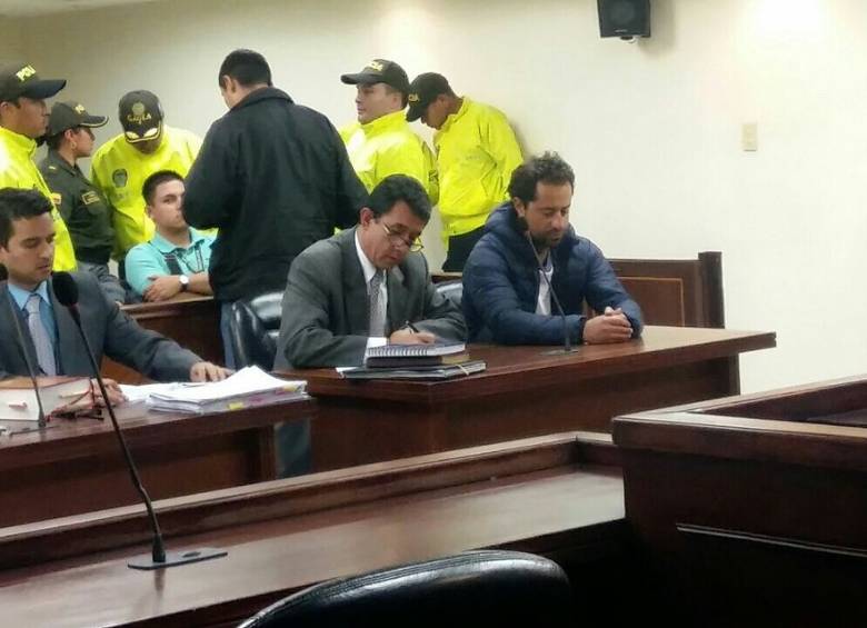 Rafael Uribe Noguera, acusado del crimen de la niña Yuliana Samboní, en los juzgados de Paloquemao. FOTO Colprensa