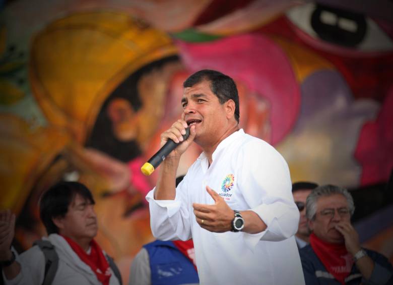 Rafael Correa fue presidente de Ecuador entre 2007 y 2017. FOTO COLPRENSA