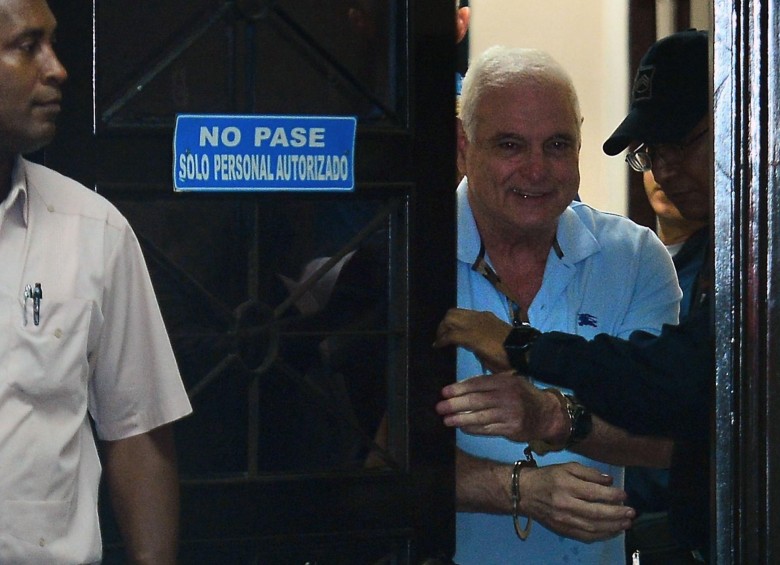 Imágenes de Ricardo Martinelli de regreso en Panamá. FOTO AFP