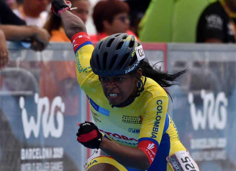 Geimy Pájaro, campeona en los 200 velocidad. FOTOs CORTESÍA luis ramírez, Fedepatín