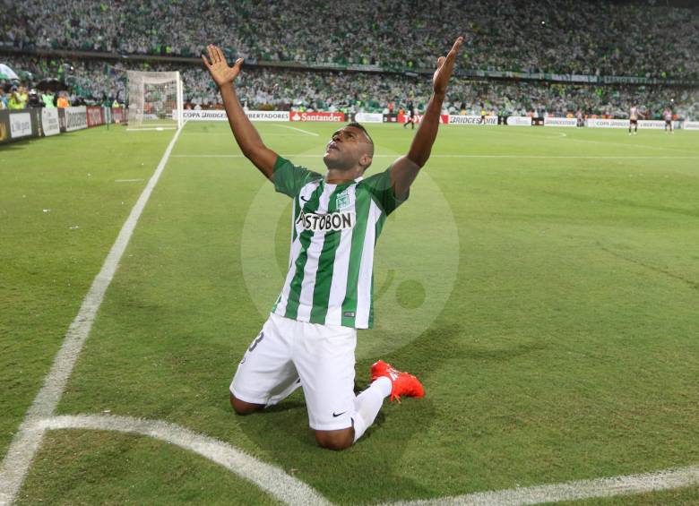 Miguel Borja, el hombre que encontró en Nacional la mejor vitrina para mostrar su verdadero repertorio. FOTO Róbinson Sáenz