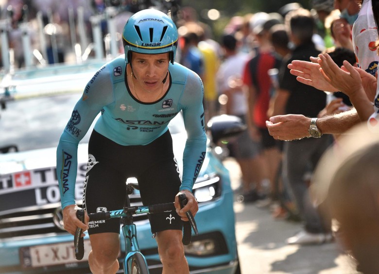 Miguel Ángel Ló´pez viene de ser sexto en el Tour de Francia. FOTO AFP