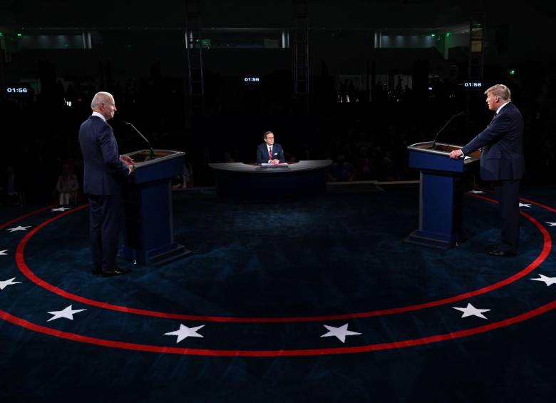 Tras meses de diatribas, el presidente de Estados Unidos, Donald Trump, y su rival demócrata en la carrera por la Casa Blanca, Joe Biden, se enfrentan este martes en un primer debate de alta tensión. Foto: AFP