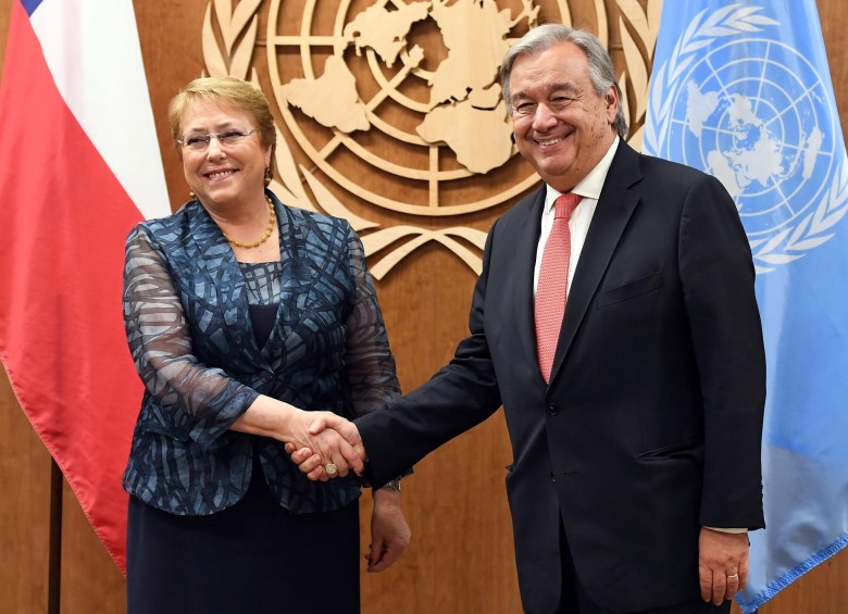 La ONU nombró a Michel Bachelet como alta comisionada para los Derechos Humanos. FOTO: AFP