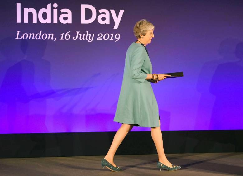 Primera ministra de Reino Unido, Theresa May. FOTO: EFE