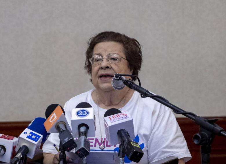 Vilma Núñez es la fundadora del Centro Nicaragüense de Derechos Humanos (Cenidh). FOTO: EFE