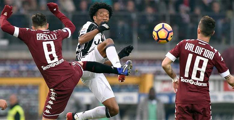 Juan Guillermo Cuadrado y la Juventus verán acción en la Supercopa de Italia.FOTO REUTERS