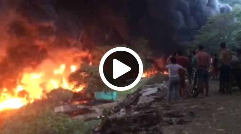 Fuerte incendio tras atentando de Farc al oleoducto Caño Limón-Coveñas