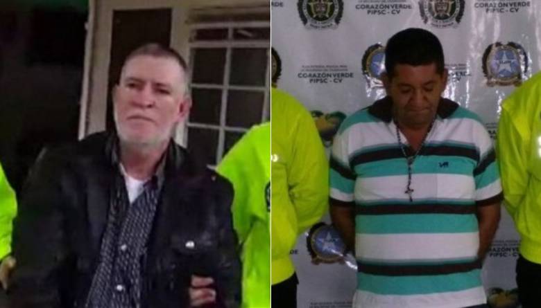 Manuel Salvador Ospina Cifuentes, alias ‘Móvil Cinco’ y Mario Alberto Álvarez Porras, alias ‘Macario’. FOTO COLPRENSA