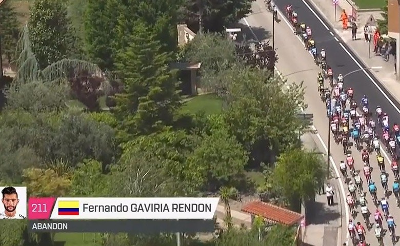 Gaviria se retira del Giro de Italia