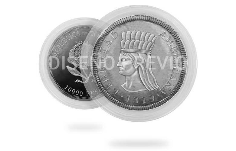 Aún se desconoce la fecha exacta de la emisión de las monedas de 10.000 pesos. FOTO: Banco de la República.