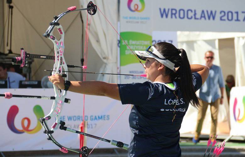 Sara López tuvo una de sus mejores actuaciones en Polonia. FOTO cortesía world archery