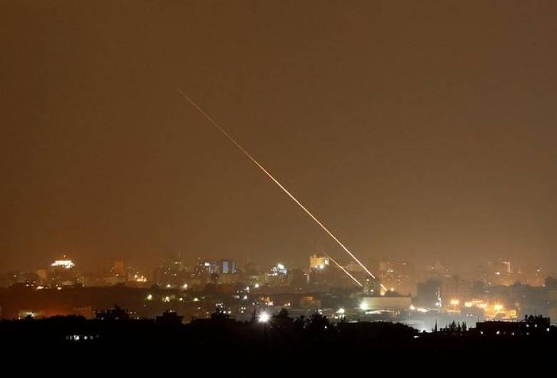 Previo al ataque aéreo Hamas había lanzado cohetes que, según Israel, no causaron daños. FOTO: TWITTER