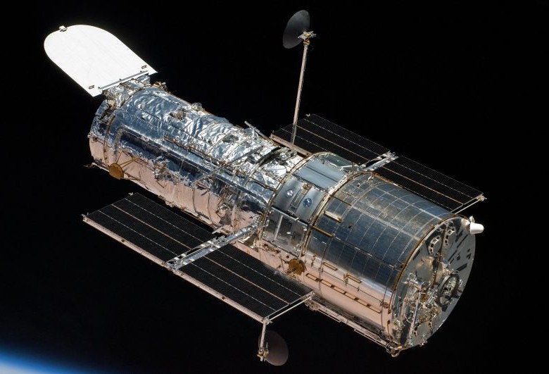 Foto del telescopio Hubble tomada por un transbordador. Foto Nasa