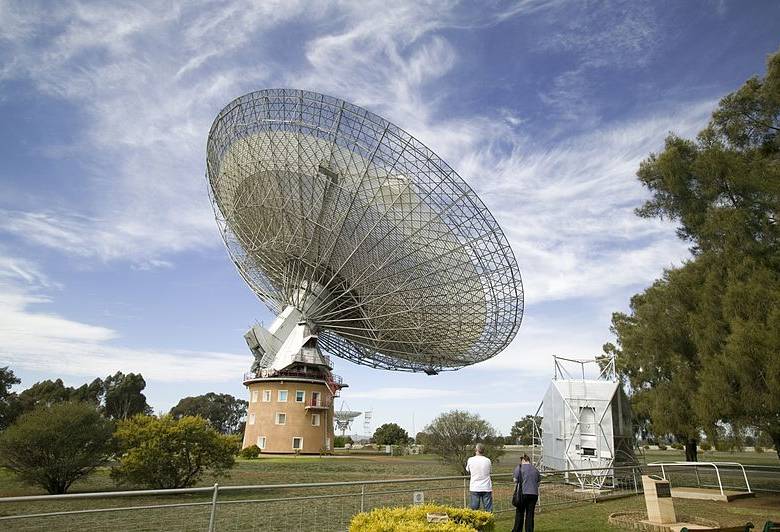 Radiotelescopio en Australia con el que se buscarán señales de vida tecnológica. Foto CSIRO.